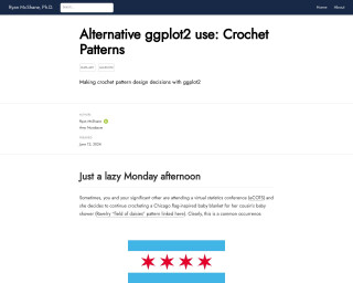 Screenshot of Alternative ggplot2 use: Crochet Patterns