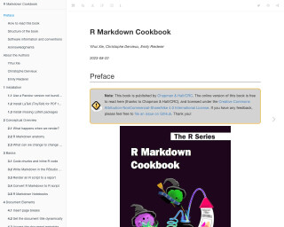 Screenshot of R Markdown Cookbook