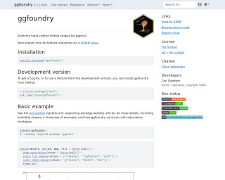 Screenshot of ggfoundry