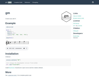 Screenshot of Create Music with R