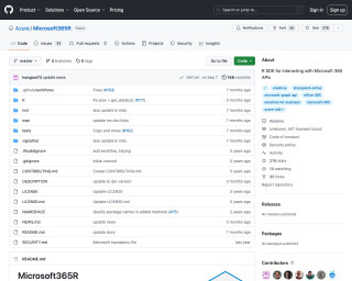 Screenshot of Microsoft365R