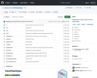 Screenshot of ViewPipeSteps