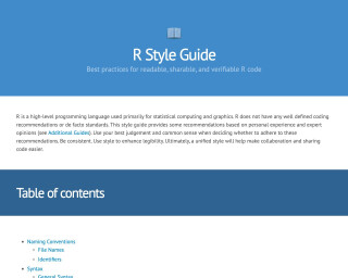 Screenshot of JEFworks Lab style guide