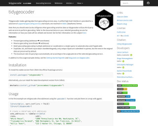 Screenshot of tidygeocoder