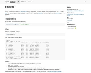 Screenshot of tidykids