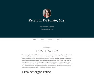 Screenshot of R Best Practices