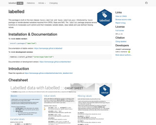 Screenshot of labelled