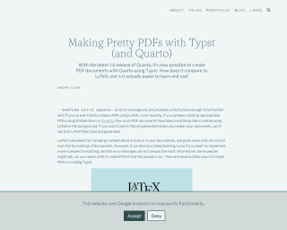 Screenshot of Making Pretty PDFs with Typst (and Quarto)