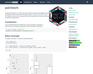 Screenshot of patchwork