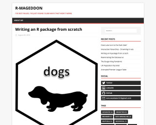 Screenshot of Writing an R package from scratch