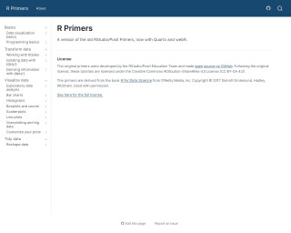 Screenshot of R Primers