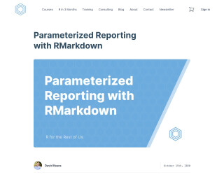 Screenshot of Parameterized Reporting with RMarkdown