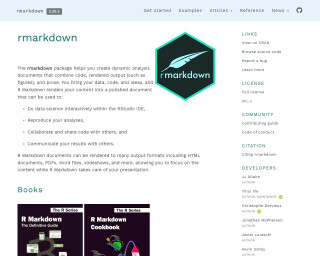 Screenshot of RMarkdown