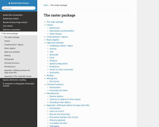 Screenshot of raster