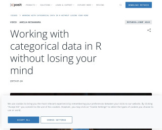 Screenshot of Working with categorical data in R without losing your mind