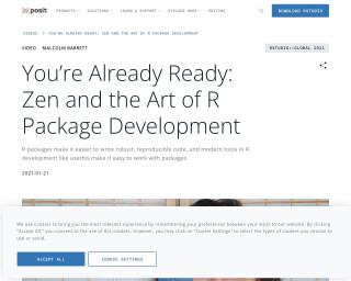 Screenshot of You're Already Ready: Zen and the Art of R Package Development