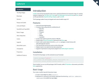 Screenshot of leaflet
