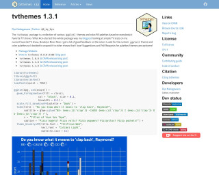 Screenshot of tvthemes