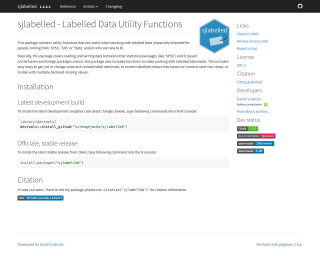 Screenshot of sjlabelled