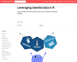 Screenshot of Leveraging labelled data in R