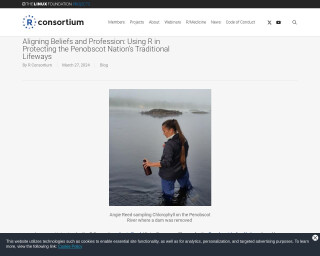Screenshot of Aligning Beliefs and Profession: Using R in Protecting the Penobscot Nation's Traditional Lifeways