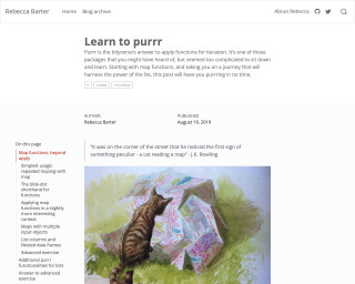 Screenshot of Learn to purrr