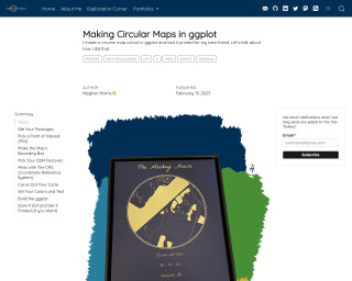 Screenshot of The Tidy Trekker - Making Circular Maps in ggplot