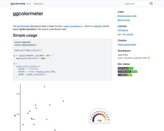 Screenshot of Colormeter Guide Extension • ggcolormeter